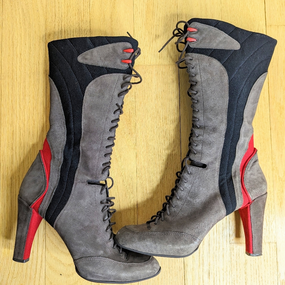 Nike air g series streetwear boot heels calf